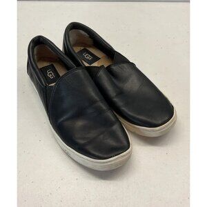 UGG Alameda Slip-On Leather Sneaker‎ Loafer Black Women’s 8
